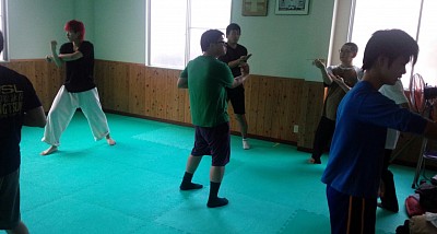 長岡京道場での練習風景です。